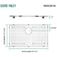 thumbnail image 3 of Kitchen Sink Bottom Grid and Sink Protector NDG3018, 304 Premium Stainless Steel, dim 27 1/2" x 15 11/16", 3 of 5