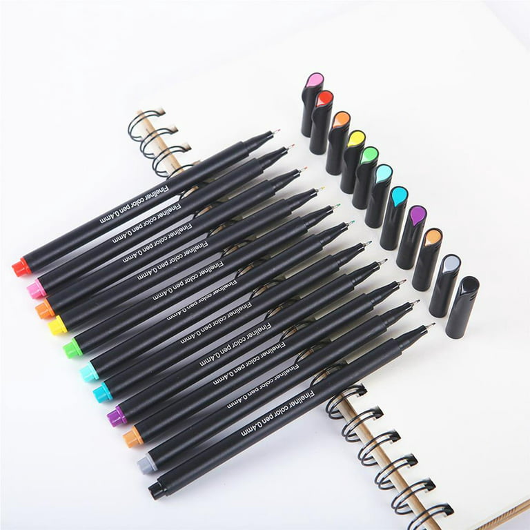 Fineliner Pen Set 12/24/36/48 60 Colors 0.4mm Micron Liner Marker