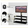 Corner TV Stand, 3 Tier Glass TV Stand for 3265 inch LCD LED TV, Entertainment Center with
