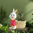 thumbnail image 5 of Cute Rabbit Resin Succulent Planter Pot Small Animal Shape Flower Pot Desktop Home Indoor Green Plant Decor, 5 of 5