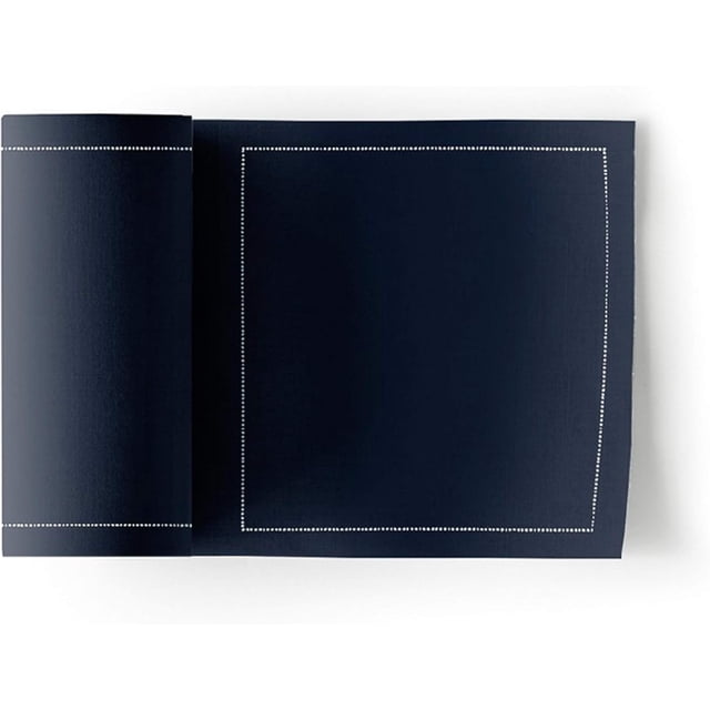 MY DRAP Serviettes de Cocktail, Rouleau de Serviettes en Coton Réutilisables 4,5 x 4,5 Po (100 Serviettes, Bleu Pétrole)
