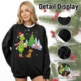 thumbnail image 6 of AKOLKOL Oversized Christmas Sweatshirt Women Tis The Season Christmas Shirt Xmas Tree Long Sleeve Fleece Pullover Tops, 6 of 6