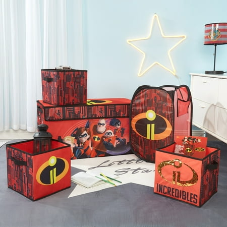 - Incredibles Storage Set (Trunk, 2 pack cubes, Sequin Cube and Hamper)