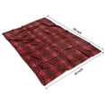 thumbnail image 4 of Red Black Checkerboard Checkered Pattern Blanket,Comfortable Soft Lamb Wool Throw Blanket,All Season,Warm Lightweight Blankets for Sofa Bed Couch Living Room Chair,40"x50", 4 of 4