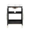 thumbnail image 5 of Modway Awaken 24" Solid Wood and MDF Bathroom Vanity in White/Black, 5 of 7