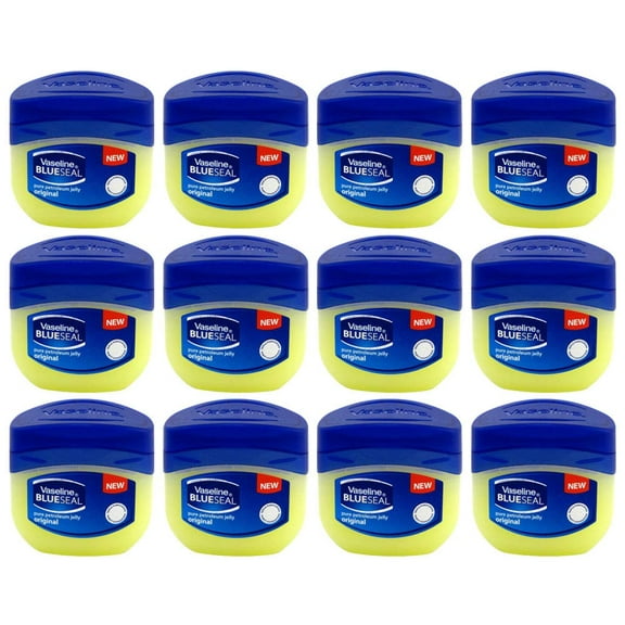 Vaseline Petroleum Jelly Travel Size Pure BlueSeal Original 1.7oz (50ml) (12 Pack)