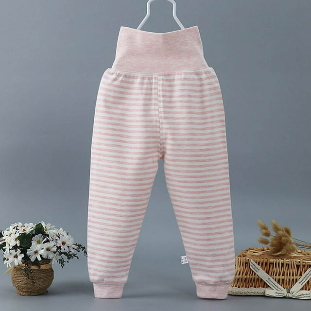 Pantalon d'Été pour Enfants Garçons et Filles Bébé Bouton Pantalon en Denim Mignon