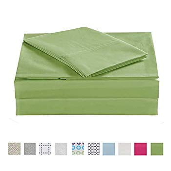 Full Size Bed Sheet Set 4 Pieces, Cotton Polyester Blend ...