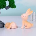 thumbnail image 2 of MasteelfCA 7pcs Gardening Ornaments Micro Landscape Cartoon Rabbits Sculpture Adornment Craft (Random Pattern), 2 of 9