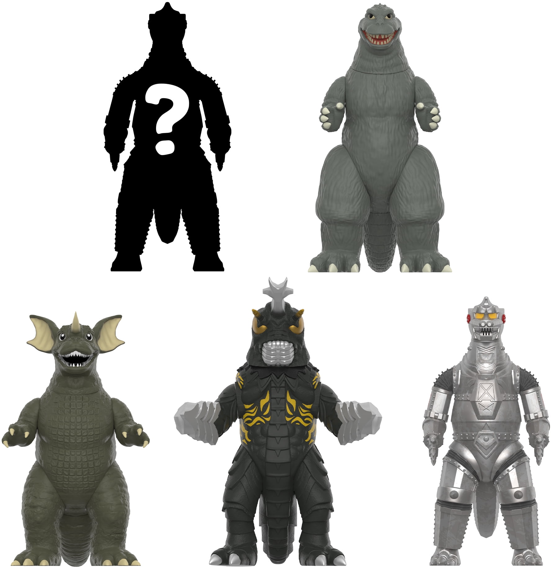 Super7 - Toho - Reaction Blind Box Wv7 - Monster Island 12pc Flat