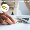 thumbnail image 6 of USB C Charging Cable Data Transmission Cable 140W Power Delivery Cord Type C 8K Audio Video Fasting Charging Zinc Alloy Head Data Cable for Laptops Tablets Smartphones, 6 of 8