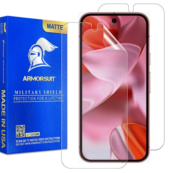 ArmorSuit 2 Pack Paper-Feel Texture Screen Protector for Google Pixel 9 / Pixel 9 Pro Screen Protector Case Friendly MilitaryShield Matte Film - Made in USA