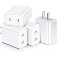 thumbnail image 1 of Dual USB C Charger PD Fast Charging Wall Charger Block【4 Pack】 Type C Power Adapter Plug Box Chargers for iPhone 16/16e/16 Pro/16 Pro Max/15 Plus/14/13/12 Pro/11/XS/XR/X/Mini/iPad,AirPods Pro(White), 1 of 1
