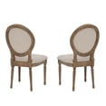 thumbnail image 4 of Linon Anthem Oval Back Dining Chairs, Set of 2, Light Natural Brown, 4 of 17