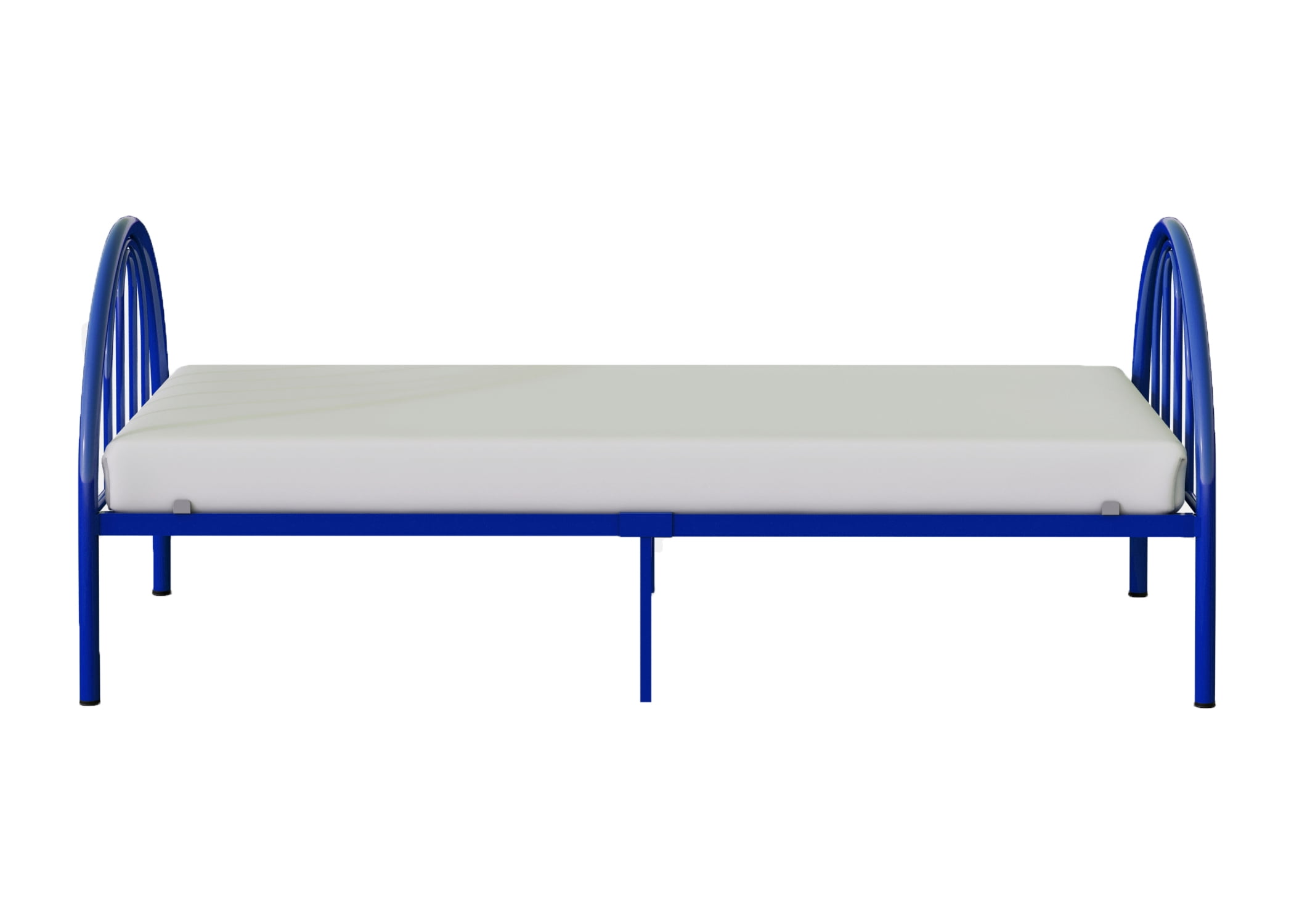 BK Furniture Brooklyn Classic Metal Bed, Twin, Blue
