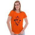 thumbnail image 4 of Triangle Dolphin Symbol Spirit Animal Womens Fitted Plus Size Graphic Tee Brisco Brands 2X, 4 of 5