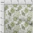 thumbnail image 2 of oneOone Cotton Poplin Light Green Fabric Texture Floral Craft Projects Decor Fabric Printed By The Yard 42 Inch Wide, 2 of 4