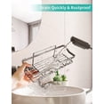 thumbnail image 6 of LEFEE Shower Caddy, Shower Shelf, Shower Organizer, With Shower Soap Holder--14 Hooks, Rustproof Stainless Steel with Spare Adhesives, 3 Packs, Silver, 6 of 8