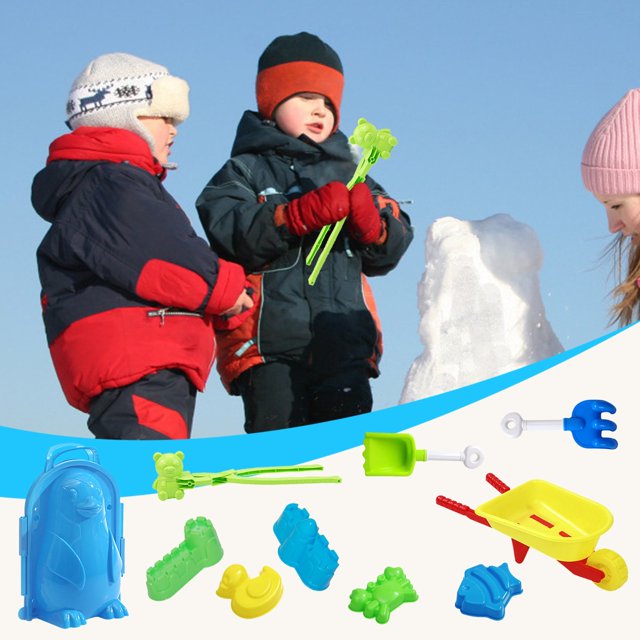 10 UNIDS Snow Snowball Maker Clip Maker Animal Shaped Castle Snow Sand Mold Tool Winter Snow Toys Kit Wmkox8yii shdjk6561