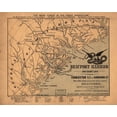 thumbnail image 2 of Vintage Maps 24x20 Gold Ornate Wood Framed with Double Matting Museum Art Print Titled - Naval Force in the Great Expedition Beaufort Harbor 1861, 2 of 4