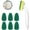 1 Wand with 7pcs Refill, variant on Norbi Dishwashing Wand Sponge, 1 Long Handled Dish Wand with 3pcs Refill Heads,Kitchen Scrubber Sponge for Washing Bowl, Pot and Sink