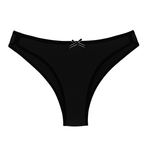 Aayomet Women's Thongs Women's Sexy Hot Women's Thin Belt Adjustable Low  Waist New Underwear (Black, M) 