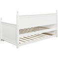 thumbnail image 4 of Harper & Bright Designs Twin Size Wood Daybed with Twin Size Trundle, White, 4 of 8