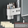 thumbnail image 3 of Dispensador de pasta de dientes con soporte magnético JNN 2 dispensadores 2 vasos, 3 of 3