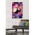 thumbnail image 2 of James Booker - Thug Space Cat On Dinosaur Unicorn Wall Poster, 22.375" x 34" Framed, 2 of 6