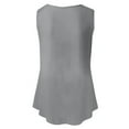 thumbnail image 6 of ZMHEGW Womens Tank Tops Summer Loose Sleeveless Round Neck Vest Shirt Tunic Blouse Cami Top Women, 6 of 6