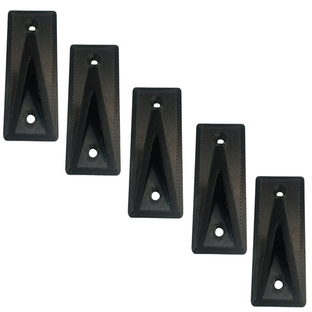 Percha Gancho para Ropa GanLuxBlack 5 Pzs Mediano 3.5x7.5cm Negro.