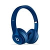 Restored Beats Solo 2 WIRED OnEar Headphone NOT WIRELESS Blue (Refurbished)