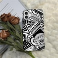 thumbnail image 7 of FKBRCL4U Compatible with iPhone 16 Plus Matte Case, Black White Abstract Shapes Bold Lines Pattern for Girl Full Body Design Soft Silicone Drop Shock Scratch Protection for iPhone 16 Plus, 7 of 7