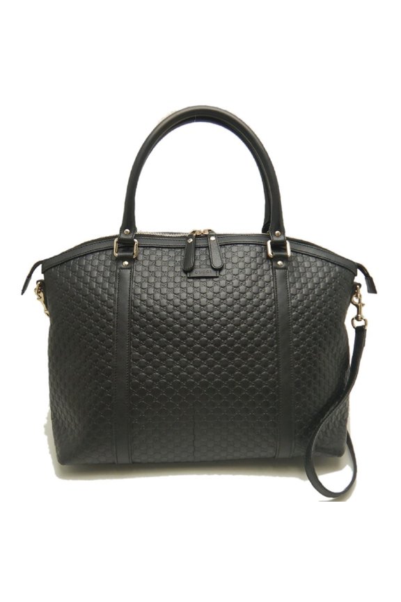 Pre-Owned GUCCI Microguccissima 449658 Tote Bag, Leather, Black, Outlet, Women's, 254002