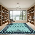 thumbnail image 2 of ODIKA 2'x3' Machine Washable Non-Slip Area Rug, Vintage Seafoam Green High Traffic Rug, Blue, 1092284, 2 of 7
