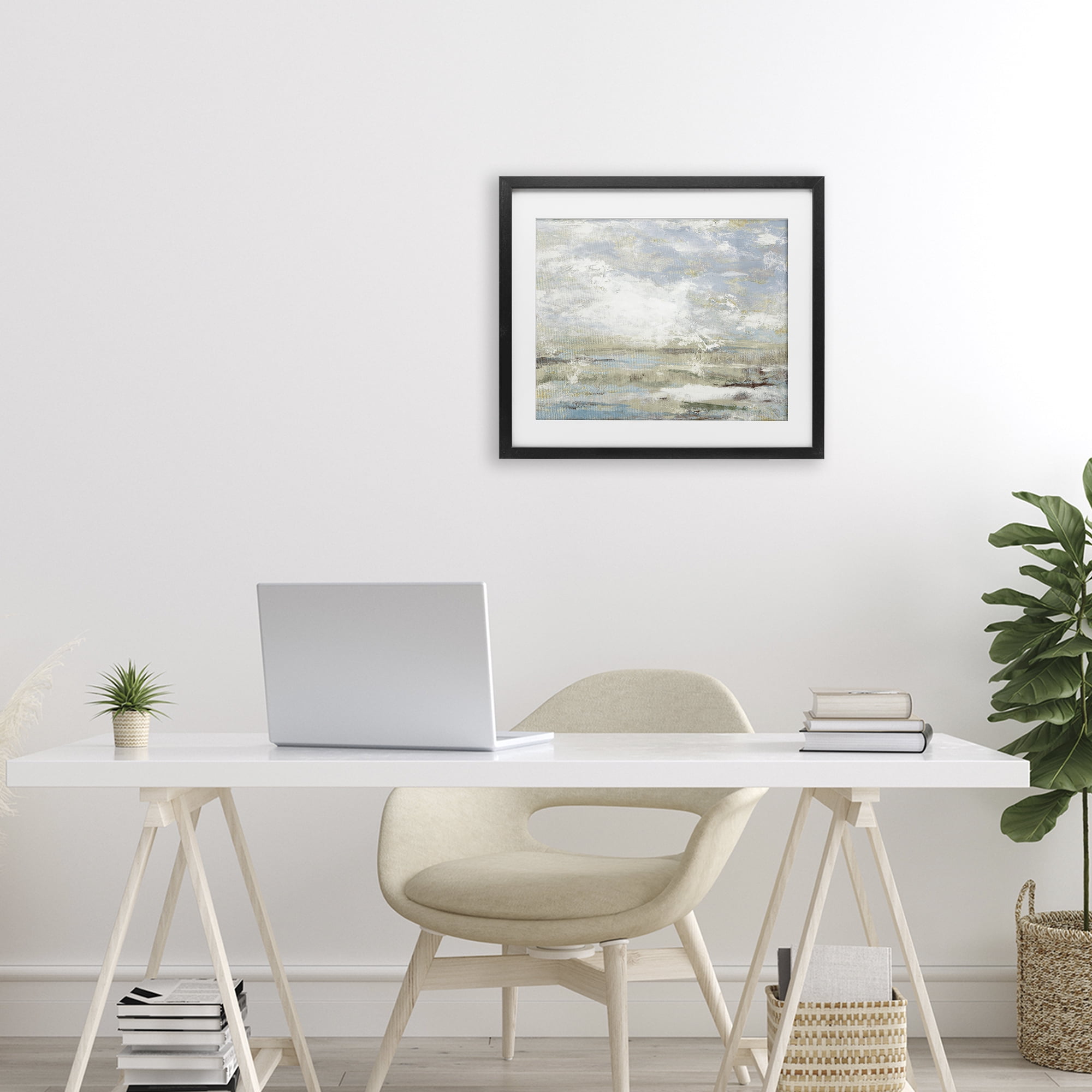 Stupell Industries Morning Mood Impression Black Framed Print Under Glass, design by Lanie Loreth
