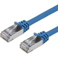 thumbnail image 1 of Buhbo 5 ft CAT7 Blindé RJ45 Réseau Ethernet Câble Sans Accrochage 10Gbps 600 MHz (10-Pack) Bleu, 1 of 5