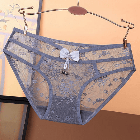 Fulorrnie Underwear for Women Juniors Plus Size Briefs Comfort Seamless Panty Sexy Chic Cute Breathable Panties Grey XL