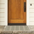thumbnail image 3 of Safavieh Courtyard Seanna Striped Indoor/Outdoor Area Rug, Beige/Dark Green, 4' x 5'7", 3 of 10