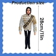 thumbnail image 6 of 11" Michael Plush Figure, Bendable Flexible Internal Wire Frame Poseable Stuffed Doll, Ugly Cute Pillow-Style Plush Toy, Iconic Stage Look Collectible Gift for MJ Fans, 6 of 9