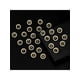 thumbnail image 1 of 1pc Simple & Fashionable Round Shaped Rhinestone Inlaid Capital 26 Letters Brooch For Men's Business Suit Accessory, 1 of 5