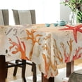 thumbnail image 5 of Yayeee Tablecloths 60" x 60" Rectangle Wrinkle Resistant Party Table Cover, Orange Starfish, 5 of 8