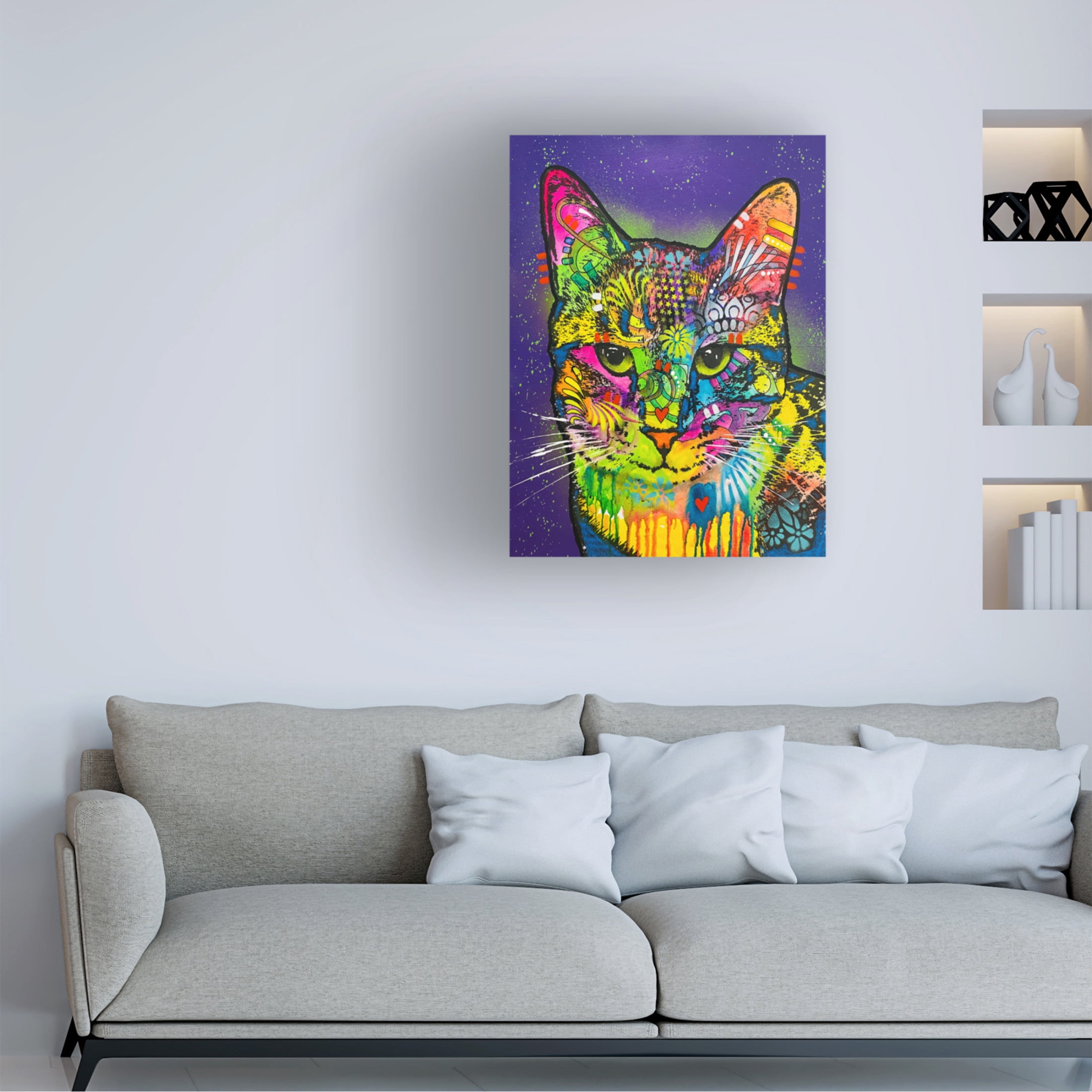 Canvas Wall Art - Dean Russo 'Got Any Scritches For Me' Wall Art for Living Room, Bedroom, or Office Décor by Trademark Fine Art - 24 x 32 Inches