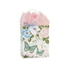 25 Pack, Butterfly Garden Paper Shopping Bags, Cub 8x4.75x10.25" for Mother's Day, Floral Shop, and Gift, Made in USA