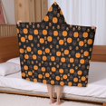 thumbnail image 5 of Halloween Pumpkin Paw Pattern Hooded Bath Towel，50"x30" for Ages 3 To 12 Kids, Quick Dry Lightweight Soft Microfiber Hood Beach Towel Cover Up for Kids, 5 of 7