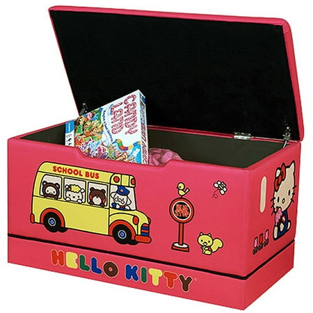 Hello Kitty Upholstered Toy Box - Walmart.com