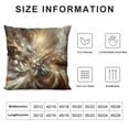 thumbnail image 5 of JEUXUS Flowers Abstract Stretched Picture Short Plush Pillow Case White, 5 of 5