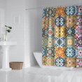thumbnail image 2 of Multicolor Ethnic Floral Pattern Shower Curtain 72"x72" ,Bathroom Decorative Shower Curtains Set with 12 Hooks,Modern Waterproof Washable Shower Curtain, 2 of 6