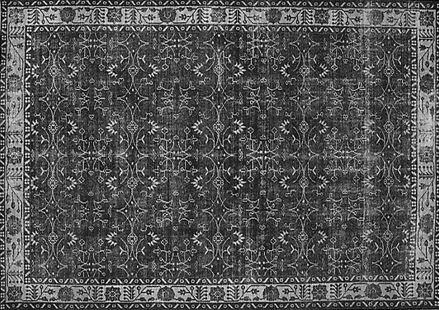 Ahgly Company Indoor Rectangle Persian Gray Bohemian Area Rugs, 8' x 10