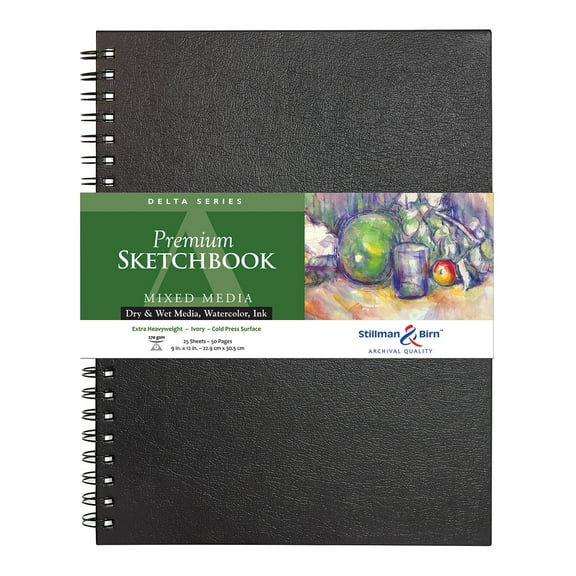 Stillman & Birn Delta Series Premium Wire-Bound Sketchbook, 9" x 12"